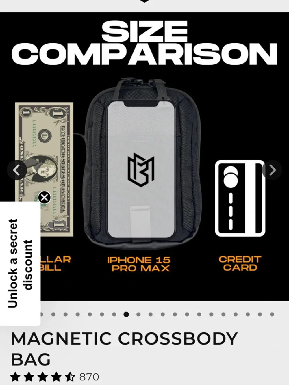 MAGNETIC CROSSBODY BAG - Picture 10 of 10